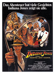 Indiana Jones ja Tuomion temppelin saksalainen juliste